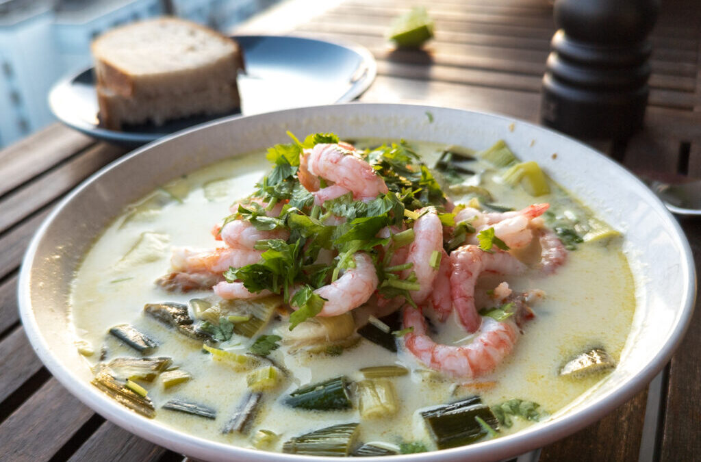 Torskesuppe med kokosmelk